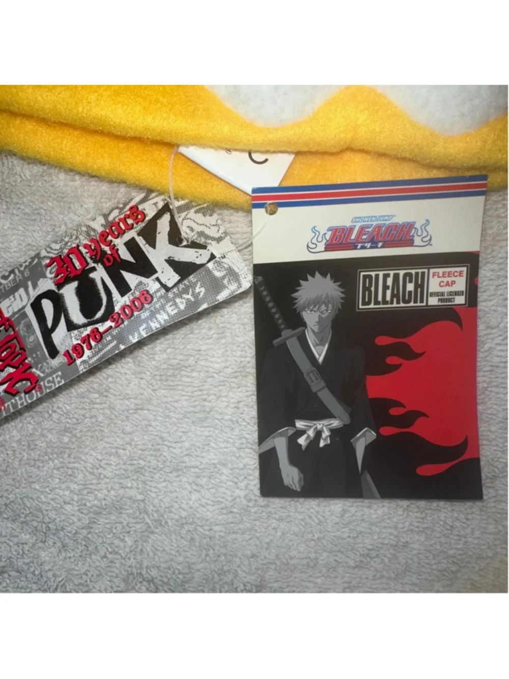 NOS Vintage 2000s Hot Topic Shonen Jump Bleach Child’s Fleece Lion Hat